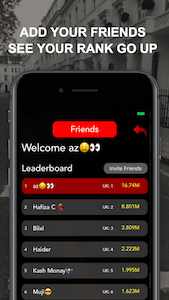 Add your friends to the leaderboard